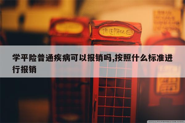 学平险普通疾病可以报销吗,按照什么标准进行报销