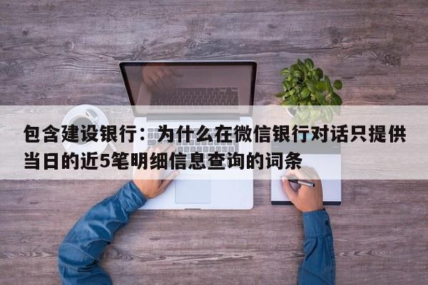 包含建设银行：为什么在微信银行对话只提供当日的近5笔明细信息查询的词条